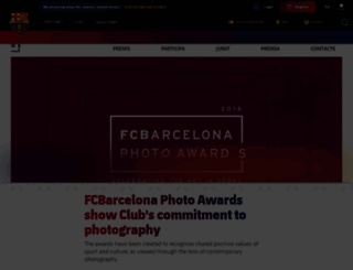 photoawards.fcbarcelona.com screenshot