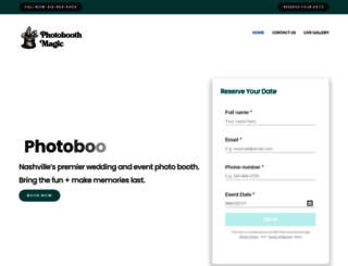 photoboothmagic.com screenshot