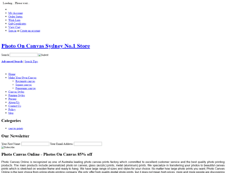 photocanvasonline.com.au screenshot