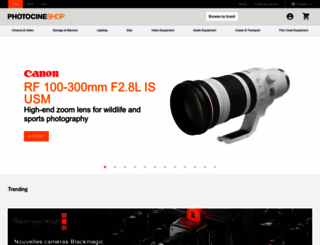 photocineshop.com screenshot