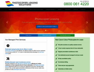 photocopierleasing.co.uk screenshot