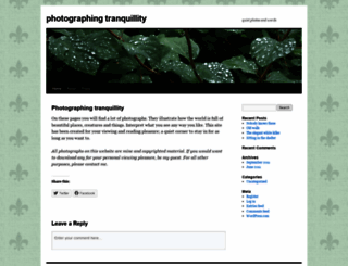photographingtranquility.wordpress.com screenshot