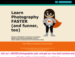 photographyconcentrate.com screenshot