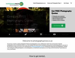 photographyprices.co.uk screenshot