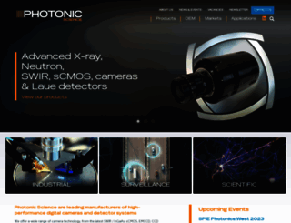 photonicscience.com screenshot