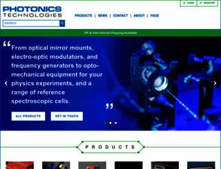 photonicstechnologies.com screenshot