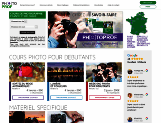 photoprof.fr screenshot