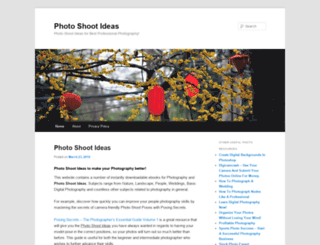 photoshootideas.com screenshot