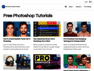 photoshoptrainingchannel.com screenshot
