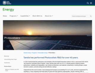 photovoltaics.sandia.gov screenshot