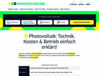 photovoltaik.org screenshot
