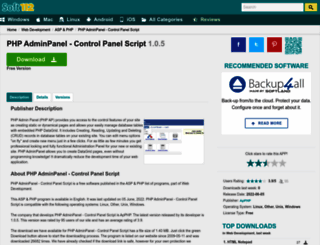 php-adminpanel-control-panel-script.soft112.com screenshot