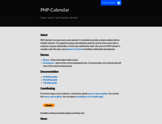 php-calendar.org screenshot