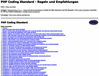 php-coding-standard.de screenshot