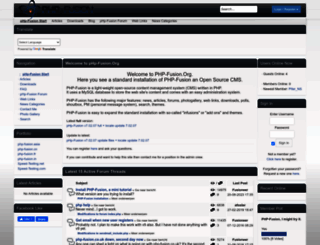 php-fusion.org screenshot