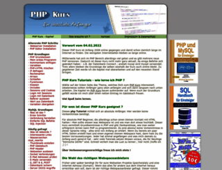 php-kurs.info screenshot