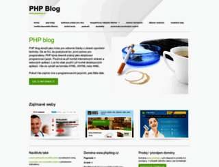 phpblog.cz screenshot