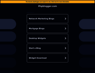 phpblogger.com screenshot