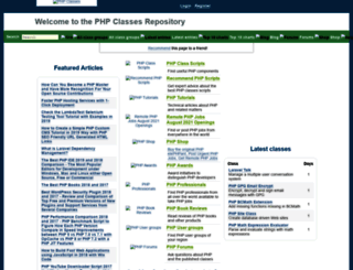 phpclasses.upperdesign.com screenshot