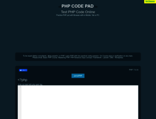 phpcodepad.com screenshot