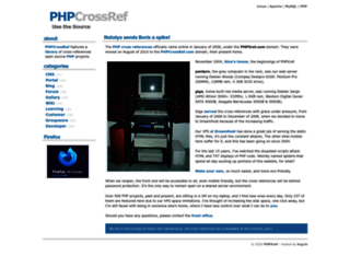 phpcrossref.com screenshot