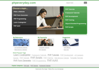 phpeveryday.com screenshot