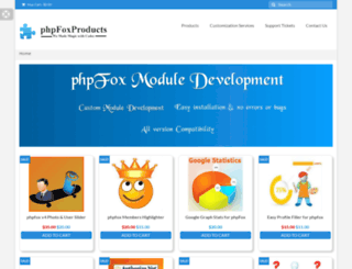 phpfoxproducts.com screenshot