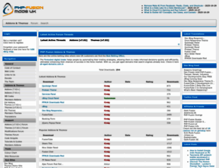 phpfusionmods.co.uk screenshot