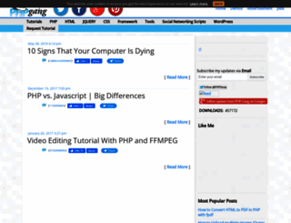 phpgang.com screenshot