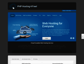 phphosting4free.com screenshot