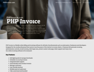 phpinvoice.com screenshot