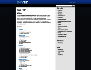 phpkurs.pl screenshot