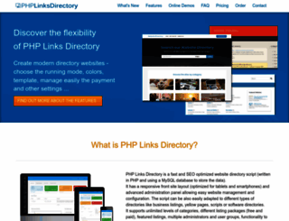 phplinksdirectory.com screenshot