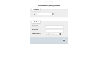 phpmyadmin.iplusservice.it screenshot