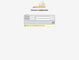 phpmyadmin.smartyhost.com.au screenshot
