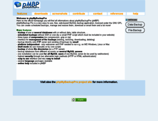 phpmybackuppro.net screenshot