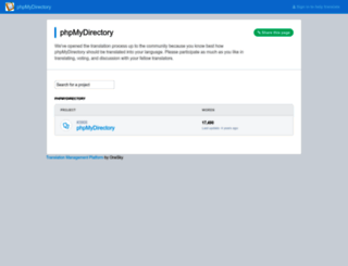 phpmydirectory.oneskyapp.com screenshot