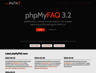 phpmyfaq.de screenshot