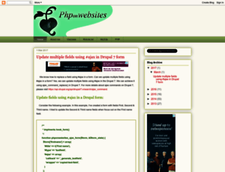 phponwebsites.com screenshot