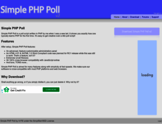 phppoll.org screenshot
