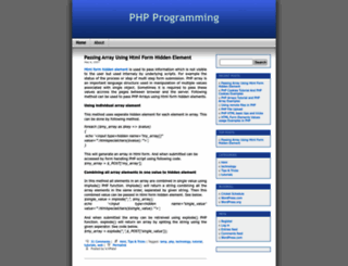 phpprogramming.wordpress.com screenshot