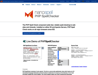 phpspellcheck.com screenshot