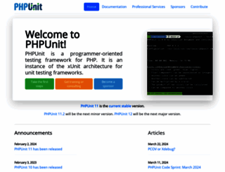 phpunit.de screenshot