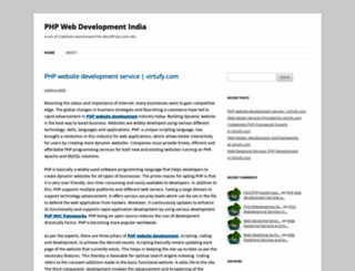 phpwebdevelopmentindia1.wordpress.com screenshot