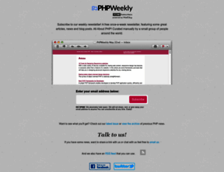 phpweekly.com screenshot