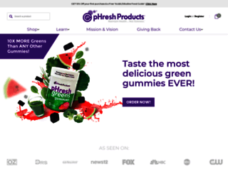 phreshproducts.com screenshot