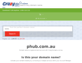 phub.com.au screenshot