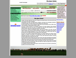 phuquochotels.com screenshot
