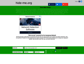 phx.hide-me.org screenshot