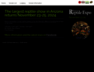 phxreptileexpo.com screenshot